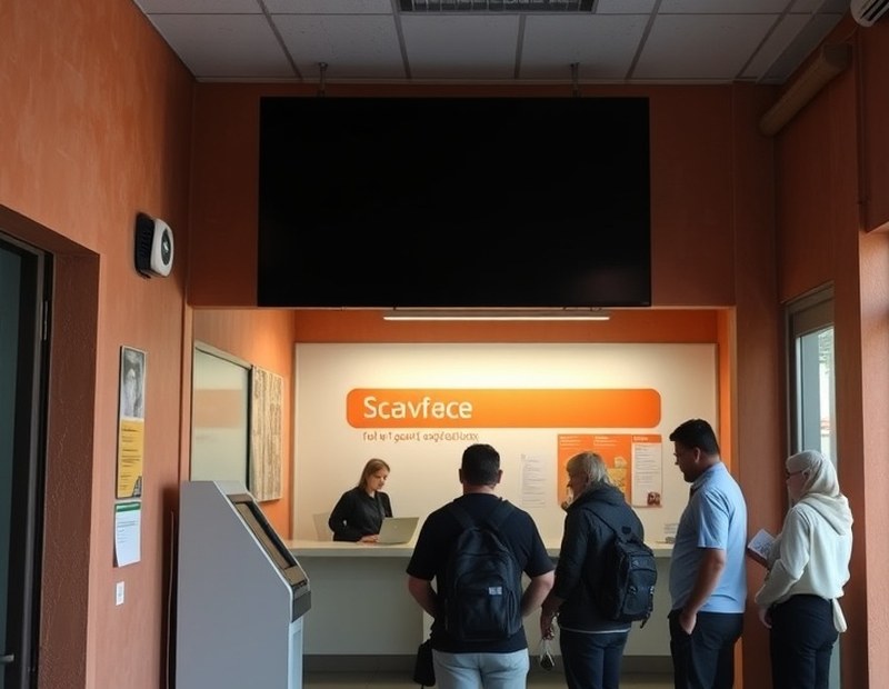 Antes — Terminal fuera de servicio en horario de alta demanda: la espera se traslada a la caja.